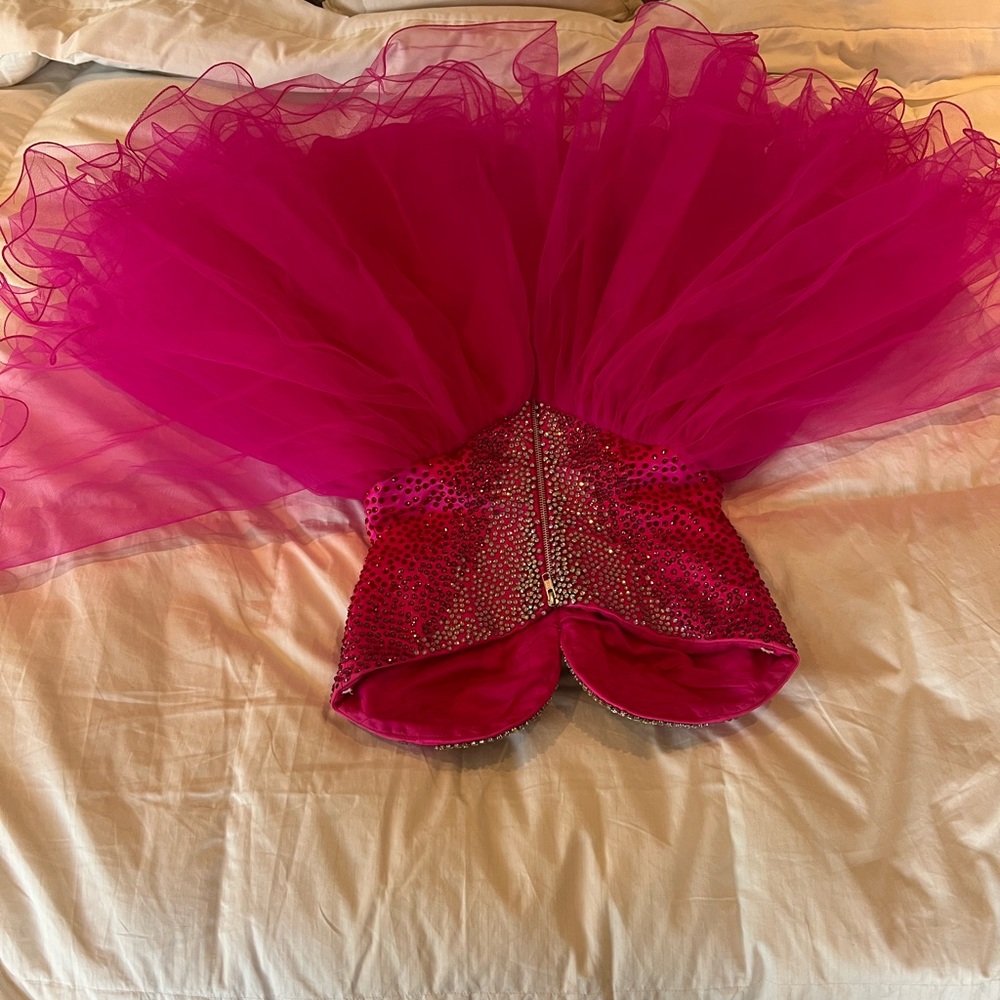 Sherri Hill rhinestone and tulle bustier dress - Picture 9 of 12